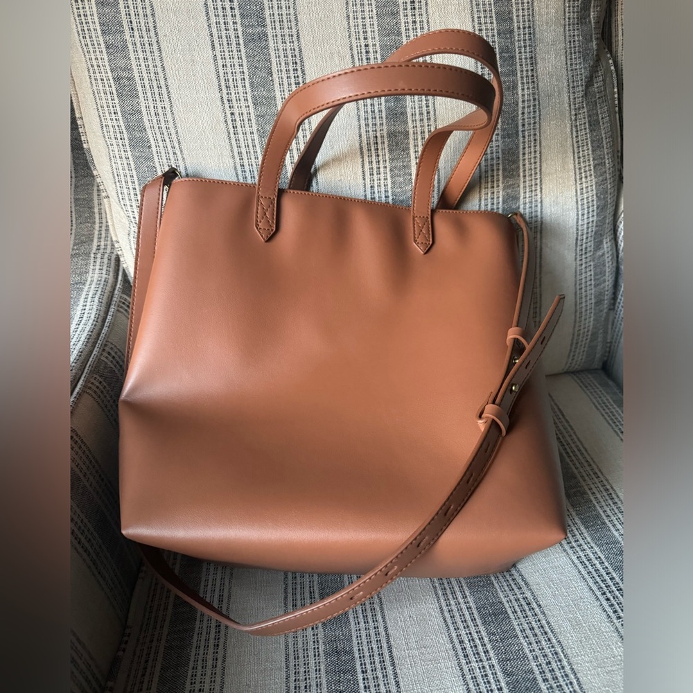 NWT Madewell The Medium Transport Tote: Cactus Faux Leather Edition